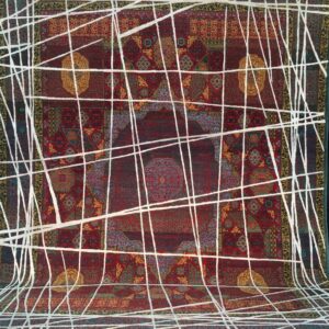 HAND KNOTTED INDO NEPALI CARPET NEW ZEALAND WOOL/VISCOSE DESIGN ‘ERASE’