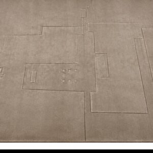 HAND-KNOTTED WOOLEN CARPET NEW ZEALAND WOOL DESIGN ‘EMBOSSED’