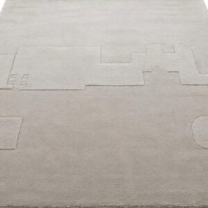 HAND-KNOTTED WOOLEN CARPET NEW ZEALAND WOOL DESIGN ‘ EMBOSSED ‘