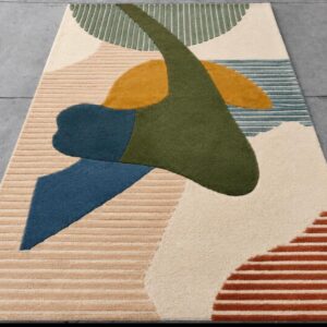 HAND TUFFTED WOOLEN CARPET FINE IMPORTED BLENDED WOOL
