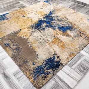 FINE HAND-KNOTTED WOOLEN CARPET NEW ZEALAND WOOL