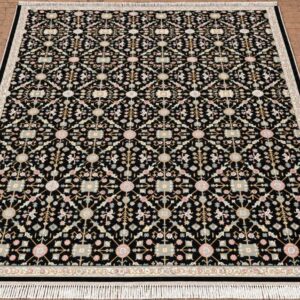 Fine Hand-Knotted Wool/Viscose Carpet – New Zealand Wool and Viscose – Size 8ft x 10ft (244cm x 305cm)