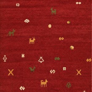 FINE HAND-KNOTTED WOOLEN CARPET NEW ZEALAND WOOL